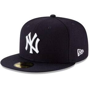 عصر جديد MLB 59FIFTY نيويورك يانكيز الصوف البحرية فريق اللون شعار مجموعة أصيلة جاهزة على الميدان قبعة بيسبول in Kuwait