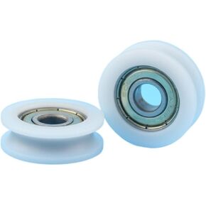 4pcs 30mm Round Groove Nylon Pulley Wheels Roller for 3mm Rope w/ 608ZZ Bearing in Kuwait