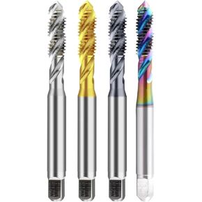 1PCS M12-M24 Metric Spiral Fluted Tap Without Coating/TC50/TIN/TICN For Aluminum/Stainless steel/Steel Screw Thread Taps(Without Coating,M14X0.5) in Kuwait