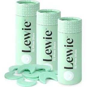 Lewie Dental Floss Discs – 32 Count Portable Flossing System, Ergonomic Dental Floss Picks Alternative, Eco-Friendly Travel Dispenser, Unflavored in Kuwait