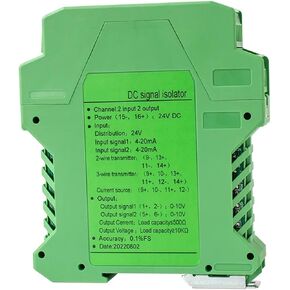 DC24V Analog Signal Isolator 4-20mA 0-10mA 0-20mA 0-10V 0-5V 1-5V Signal Isolator 1 in 1 Out 1 in 2 Out 2 in 2 Out Signal Converter(0-20mA,Output 4-20mA) in Kuwait
