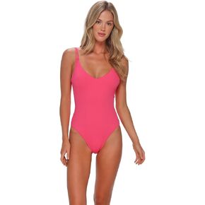 Sunsets Veronica One Piece Women's Bathing Suit in Textured Crepe Fabric in Saudi Arabia