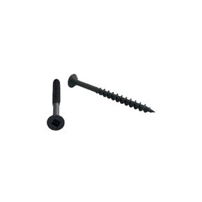 ماركة كابنتري | براغي خشب | رأس مسطح | سكوير درايف | #8 | 1 بوصة | موضوع عميق | شارب بوينت | لمسة نهائية من الفوسفات الأسود | 100 عبوة in Kuwait