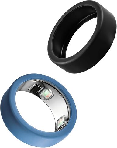 TERPINK عبوتان من أغطية السيليكون المتوافقة مع Oura Ring 5، واقيات الحلقات الذكية، أكمام واقية ناعمة مضادة للخدش in Kuwait