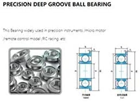 TMP1105 Flange Ball Bearings F606ZZ Flanged Bearing ABEC-5 6176 mm F606Z Deep Groove F606 ZZ in Kuwait