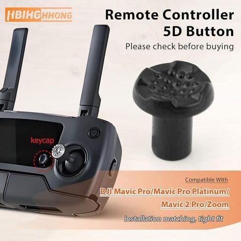 Remote Controller 5D Button Cap for DJI Mavic Pro Thumb Button Joystick Key Spare Parts for Mavic Pro Platinum/Mavic 2 Pro/Zoom Drone Accessories Parts with Repair Tools（1PCS ） in Kuwait