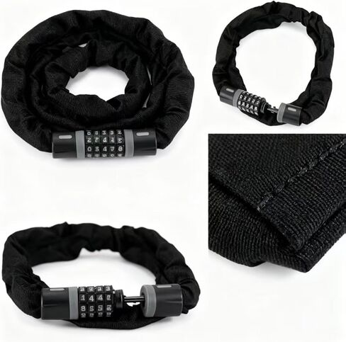 5 Digit Combination High Security Anti Theft Bike Chain Lock in Kuwait