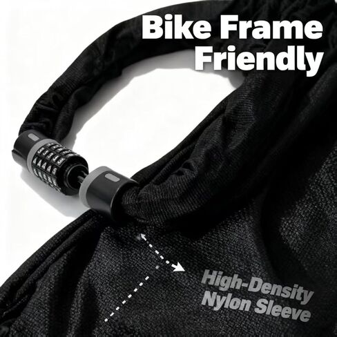 5 Digit Combination High Security Anti Theft Bike Chain Lock in Kuwait