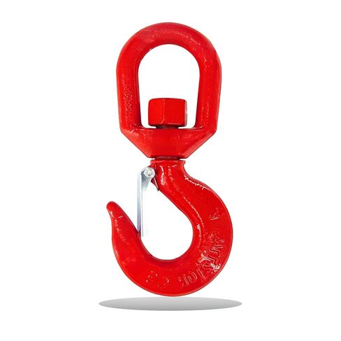 5 Ton Swivel Hook, Heavy Duty Lifting Hook with Safety Latch, 360° Rotating Crane Swivel Lifting Eye Hook, Universal G80 Swivel Chain Hooks for Lifting Chains, 11000 lbs Capacity in Kuwait