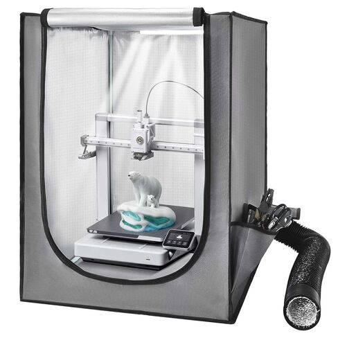 VEVOR 3D Printer Enclosure with Ventilation, Dustproof Waterproof Oxford Cloth Resin 3D Printer Tent, Constant Temperature Protective Case with LED, Compatible with Photon Mono/Mars 3, FDM/LCD Printer in Kuwait