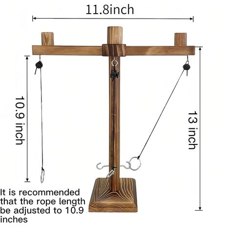 Ring Toss Games for Adults,Wooden Hook and Tossing Game,Hook and Ring Games 2-4-Player PK, Ring Hook Game with Ladder (13 inch) in Kuwait