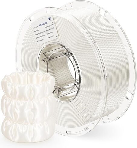 BIQU PLA Aura Silk 3D Printer Filament Bundle PLA Silk 1.75mm 1KG Using NatureWorks Ingeo, Strong Adhesion&Ultra-Gloss Silk PLA Filament for Bambu-Lab, Creality, Anycubic Most FDM 3D Printer(Ice Blue) in Kuwait