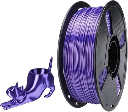 CC3D Silky TPU Filament Purple 1.75mm 1KG Shore 57D FDM 3D Printer Filament 3D Printing Materials 57D Harder Than 98A Silk TPU Filament in Kuwait