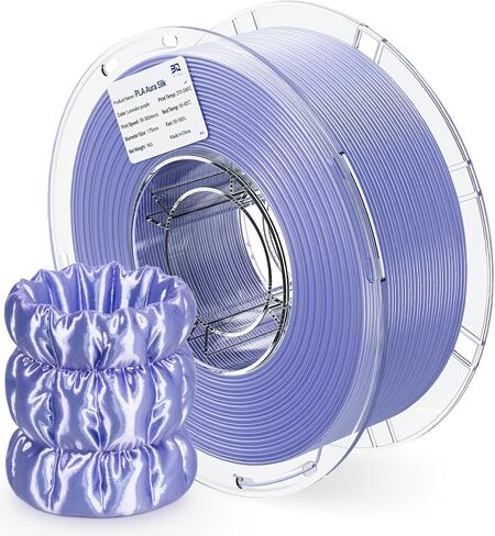 BIQU PLA Aura Silk 3D Printer Filament Bundle PLA Silk 1.75mm 1KG Using NatureWorks Ingeo, Strong Adhesion&Ultra-Gloss Silk PLA Filament for Bambu-Lab, Creality, Anycubic Most FDM 3D Printer(Ice Blue) in Kuwait