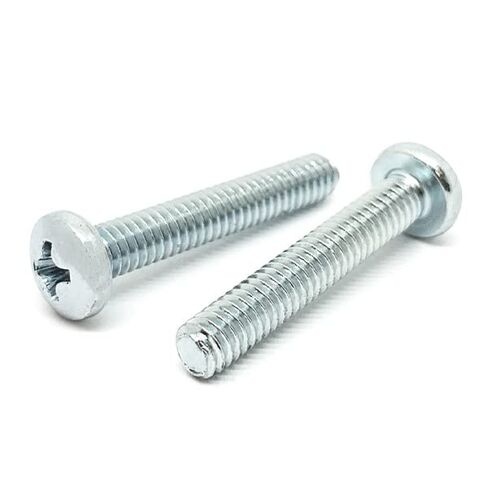 (100 Pieces) #8-32x1/4 Phillips Pan Head Machine Bolts Screws UNC Coarse Full Threads Zinc Clear in Kuwait