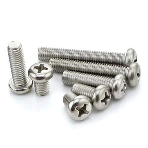 M1.0x4mm 20Pcs Round Pan Head Phillips Screws 304 Stainless Steel Machine Screws (M1.0x4mm, 20Pcs) in Kuwait