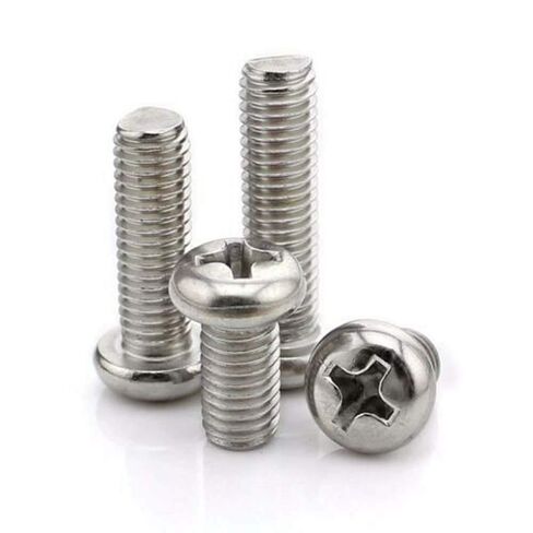 M1.0x4mm 20Pcs Round Pan Head Phillips Screws 304 Stainless Steel Machine Screws (M1.0x4mm, 20Pcs) in Kuwait
