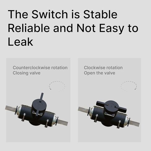 6-PACK 6MM Tube OD Push to Connect Air Flow Control Valve, BUC-6 Pneumatic Ball Valve Quick Connect Air Line Hose Fittings in Kuwait