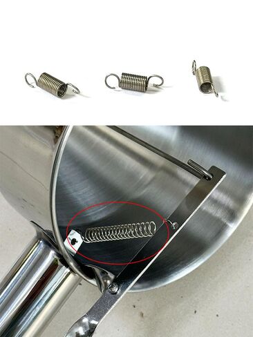 Extension Springs, 5PCS Kitchen Accessories Golden Funnel Stainless Steel Tension Spring in Kuwait