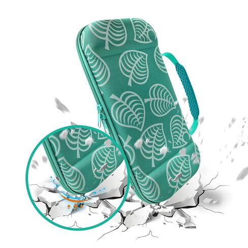 Carrying Case for Nintendo Switch 2, Large Capacity Switch 2 Case Hard Shell Protective Travel Pouch with 12 Game Card Slots Slim Storage Bag for Console & Accessories Cute Carry Cases for Gift, Green in Saudi Arabia