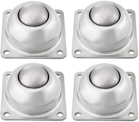 TMP1105 4 قطعة CY-38A 1-1/2 بوصة الكربون الصلب مربع شفة الرول الكرة نقل تحمل ضياء 6.5 مللي متر/0.26 بوصة وحدة عجلات الناقل in Kuwait
