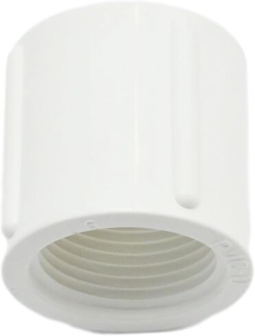 10Pcs 3/4 Inch Female to Female Threaded Coupling Connector, PVC Pipe Fitting White 3/4" Coupling Adapter, for Outdoor Applications Cold Water Supply Lines in Kuwait
