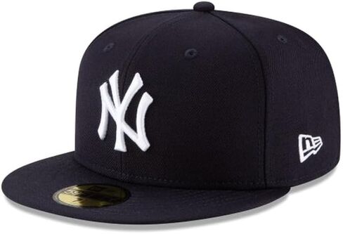 New Era MLB 59FIFTY New York Yankees Wool Navy Team Color Logo Authentic Collection Fitted On Field Baseball Hat in Kuwait