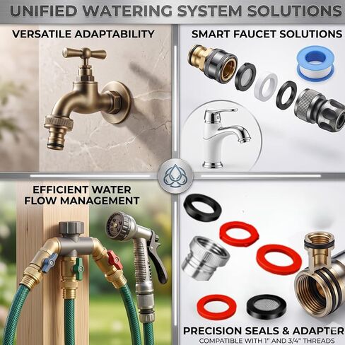 Gadgetime USA 705PCS Washer & O-Ring Assortment Kit, 32 Sizes – 2-in-1 Leak-Proof Rubber Seal Set for Faucet, Garden Hose, Spigot, Pressure Washer & Home Plumbing Repair in Kuwait