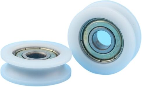 4pcs 30mm Round Groove Nylon Pulley Wheels Roller for 3mm Rope w/ 608ZZ Bearing in Kuwait