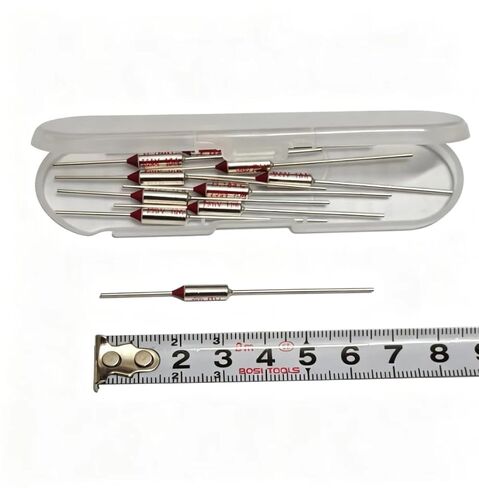TF185C, RY 185°C Thermal Fuse 10A 250V - Axial Temperature Cutoff Switch for Rice Cooker, Electric Kettle & Pressure Cooker | Replacement TF185 Thermal Fuse (10 pcs) in Kuwait