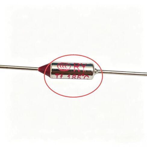 TF185C, RY 185°C Thermal Fuse 10A 250V - Axial Temperature Cutoff Switch for Rice Cooker, Electric Kettle & Pressure Cooker | Replacement TF185 Thermal Fuse (10 pcs) in Kuwait