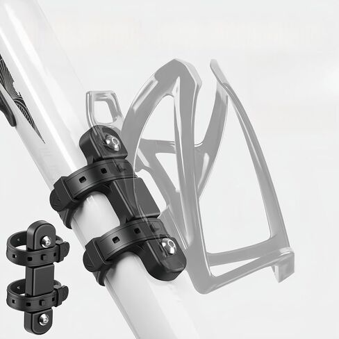 Bike Water Bottle Cage Mount, Black | Silicone Rubber, Road Mountain Bicycle, Frame Size 22-55mm, Cycling Accessory in Kuwait