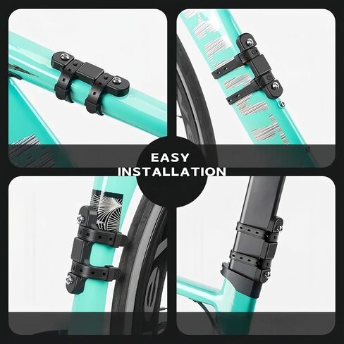 Bike Water Bottle Cage Mount, Black | Silicone Rubber, Road Mountain Bicycle, Frame Size 22-55mm, Cycling Accessory in Kuwait