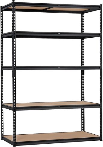 Heavy Duty Garage Storage Shelves 5-Tier Metal Adjustable Shelving Unit Storage Shelving for Kitchen Pantry Basement Bathroom Laundry, 2500 LBS Capacity, 48" l x 24" w x 72" h in Kuwait