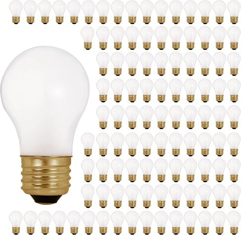 مصابيح OHLECTRIC A15 المتوهجة 40 وات (8 عبوات) لمبة صغيرة، مصابيح إضاءة بلوري، لمبة قابلة للتعتيم، 2700 كيلو أبيض دافئ، قاعدة متوسطة E26، 2500 ساعة، 280 لومن، 130 فولت - حزمة من 8 مصابيح in Kuwait