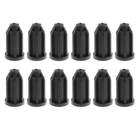 12PCS Black Plastic Caster Sleeve Round Insert ID 11.5mm Industrial Material Handling Product in Kuwait