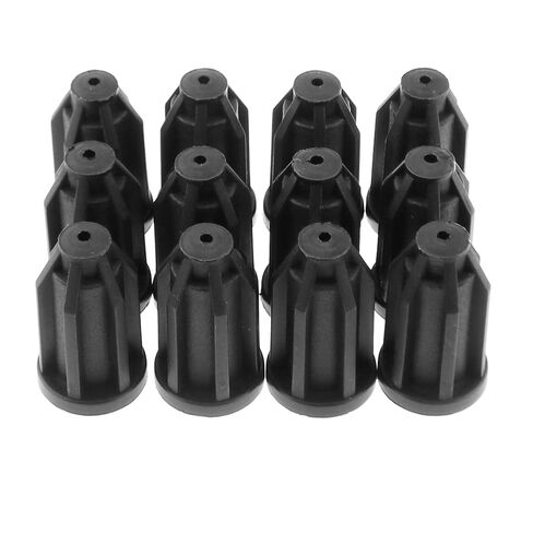 12PCS Black Plastic Caster Sleeve Round Insert ID 11.5mm Industrial Material Handling Product in Kuwait