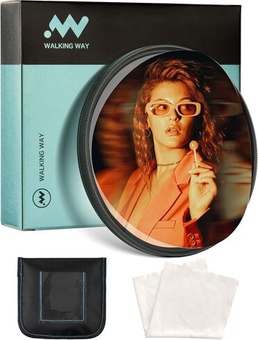 Walking Way 67mm مرشح Prism Ghosting Ghosting - طمس الحركة القابلة للتدوير ومرشح عدسة التعرض المزدوجة لصور المؤثرات المرئية الإبداعية/مقاطع الفيديو in Kuwait