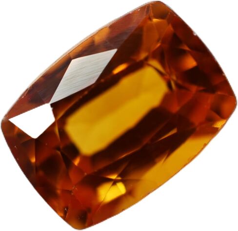 10 Ct Natural Sapphire Orange Cushion CERTIFIED Sapphire Earrings Loose Gemstone in Kuwait
