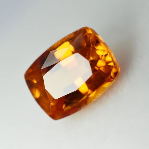 10 Ct Natural Sapphire Orange Cushion CERTIFIED Sapphire Earrings Loose Gemstone in Kuwait