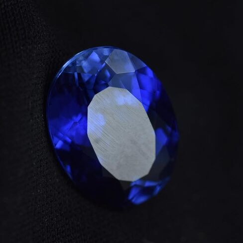 Natural Blue Tanzanite Oval Cut 10.50 Ct Ring Size Loose Gemstone CERTIFIED in Kuwait