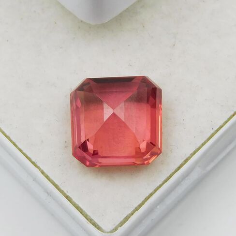 7.95 Ct Square Cut Natural Sapphire Orange CERTIFIED Ring Size Loose Gemstone in Kuwait