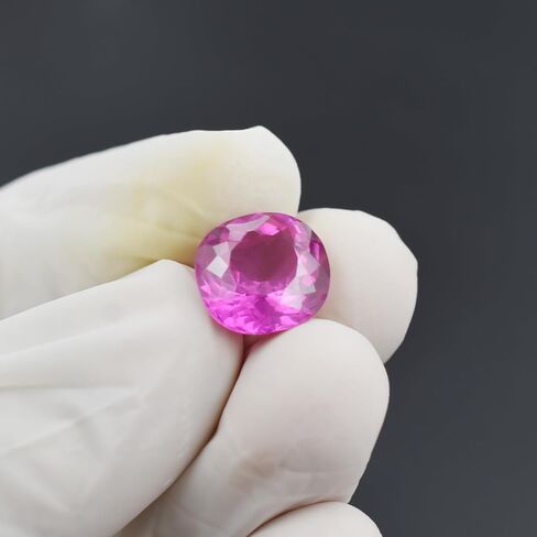 Natural 5.5 Ct Pink Ruby Square Cushion Cut CERTIFIED Ring Size Loose Gemstone-W in Kuwait