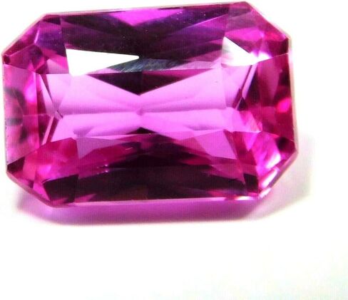 8.36 Ct A+ NATURAL Sapphire PINK Emerald Ring Size Loose Gemstone CERTIFIED in Kuwait