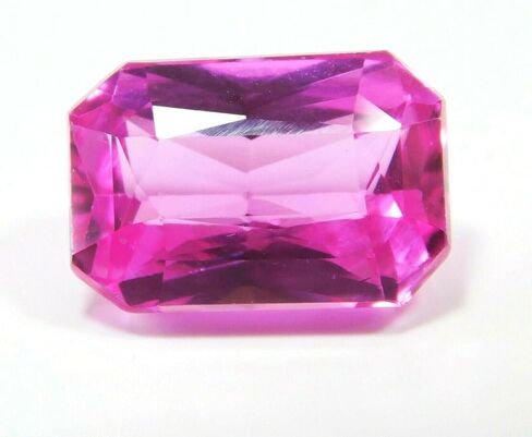 8.36 Ct A+ NATURAL Sapphire PINK Emerald Ring Size Loose Gemstone CERTIFIED in Kuwait