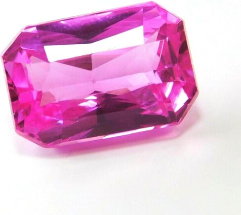 8.36 Ct A+ NATURAL Sapphire PINK Emerald Ring Size Loose Gemstone CERTIFIED in Kuwait