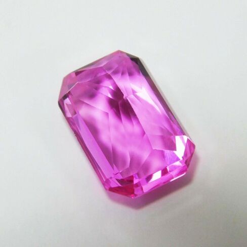 8.36 Ct A+ NATURAL Sapphire PINK Emerald Ring Size Loose Gemstone CERTIFIED in Kuwait