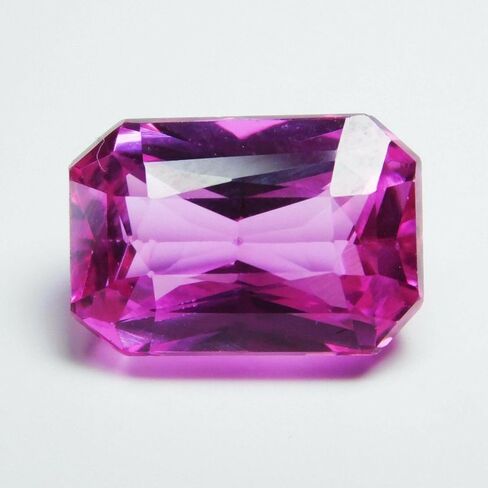 8.36 Ct A+ NATURAL Sapphire PINK Emerald Ring Size Loose Gemstone CERTIFIED in Kuwait