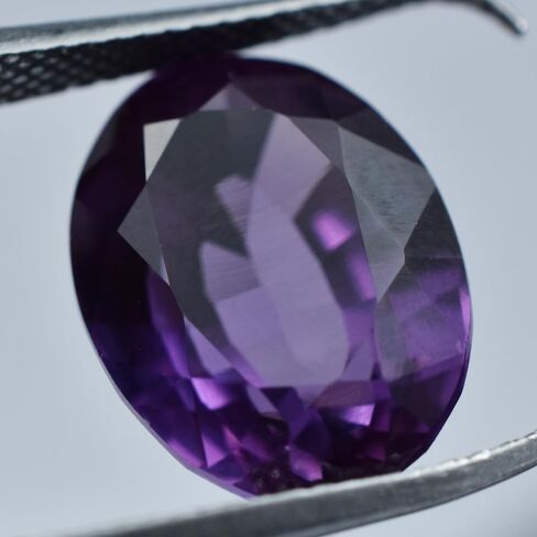 6.80 Ct Ring Size Natural Purple Tanzanite Oval Cut CERTIFIED Flawless Gemstone in Kuwait