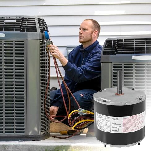12Y65 Condenser Fan Motor 1/4HP 208-230V 825RPM for Lennox | Compatible with YSLB-220-8-B001 YSLB-220-8-B002 Includes Capacitor Quiet running operation in Kuwait